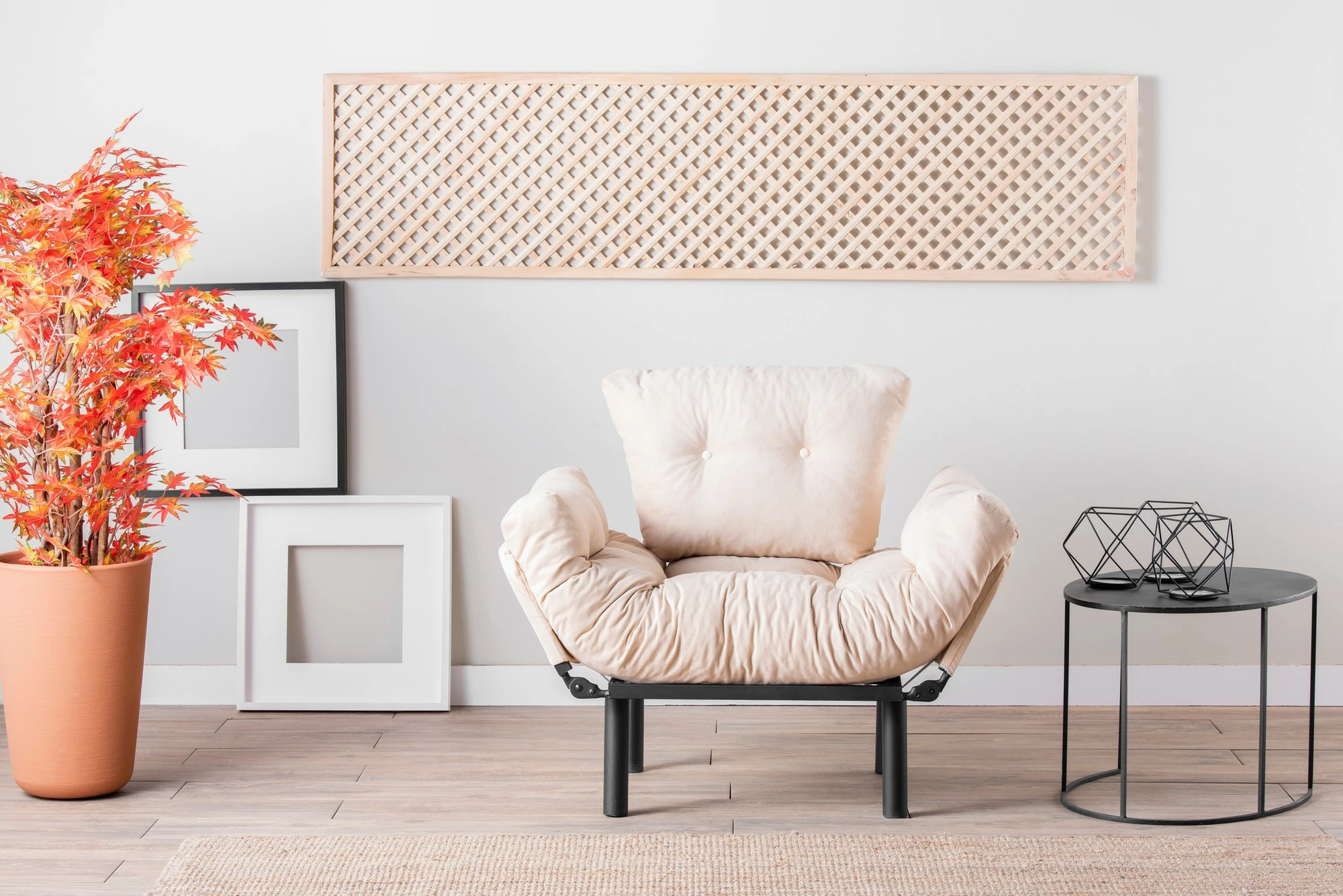 Naslonjač Wing Nitta Single, Atelier del Sofa, krem