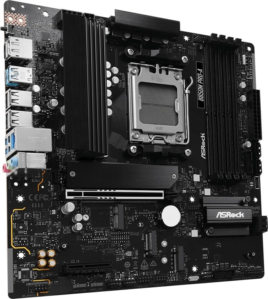 Matična plošča Asrock B850M Pro-A, micro ATX, Socket AM5, črna