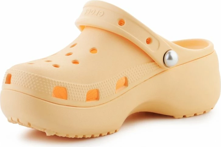 Platformne superge Crocs Classic Platform Pearl za ženske, oranžne