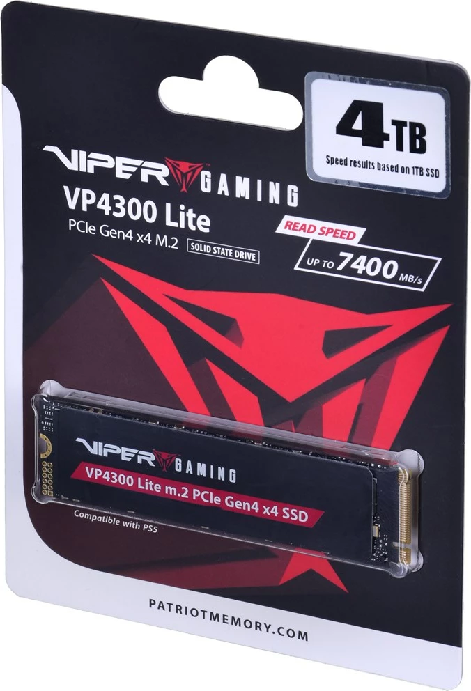 SSD Patriot Memory VP4300 Lite M.2, 4 TB, PCI Express 4.0