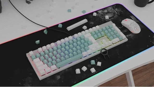 Kapke za tipkovnico, Genesis Lead 300, mentolne barve
