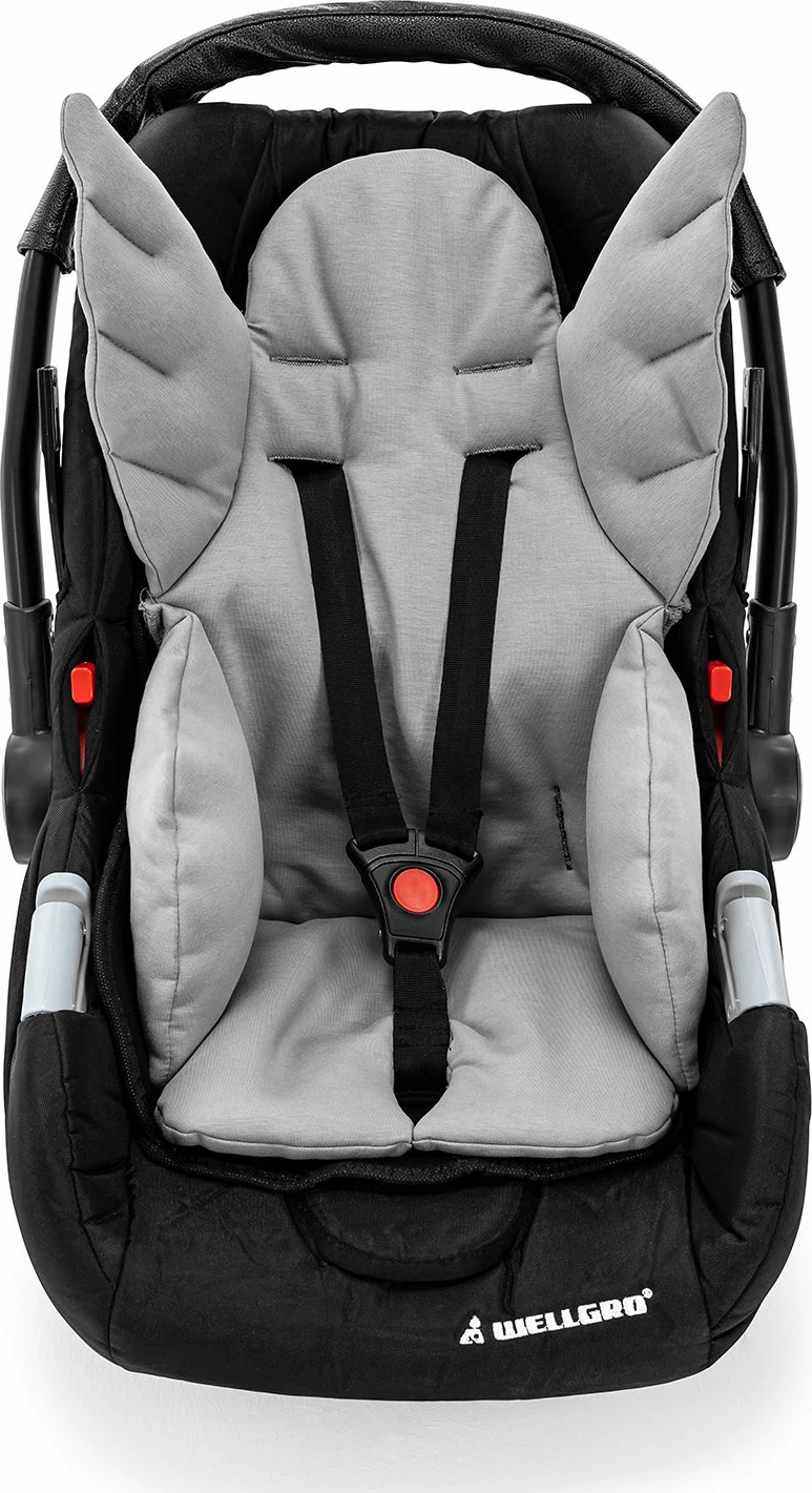 Otroški vzglavnik Angelova krila, siva, Evila Originals