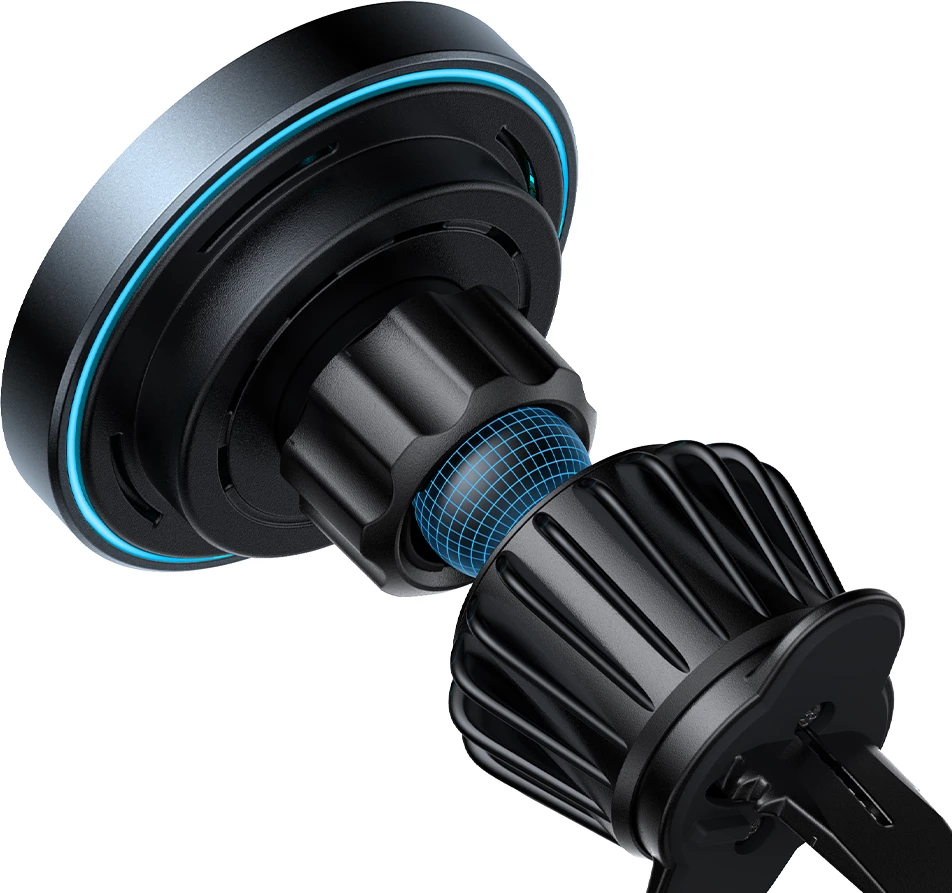 Magnetni avto nosilec z brezžičnim polnjenjem 15W, Joyroom JR-ZS240 Pro, črn