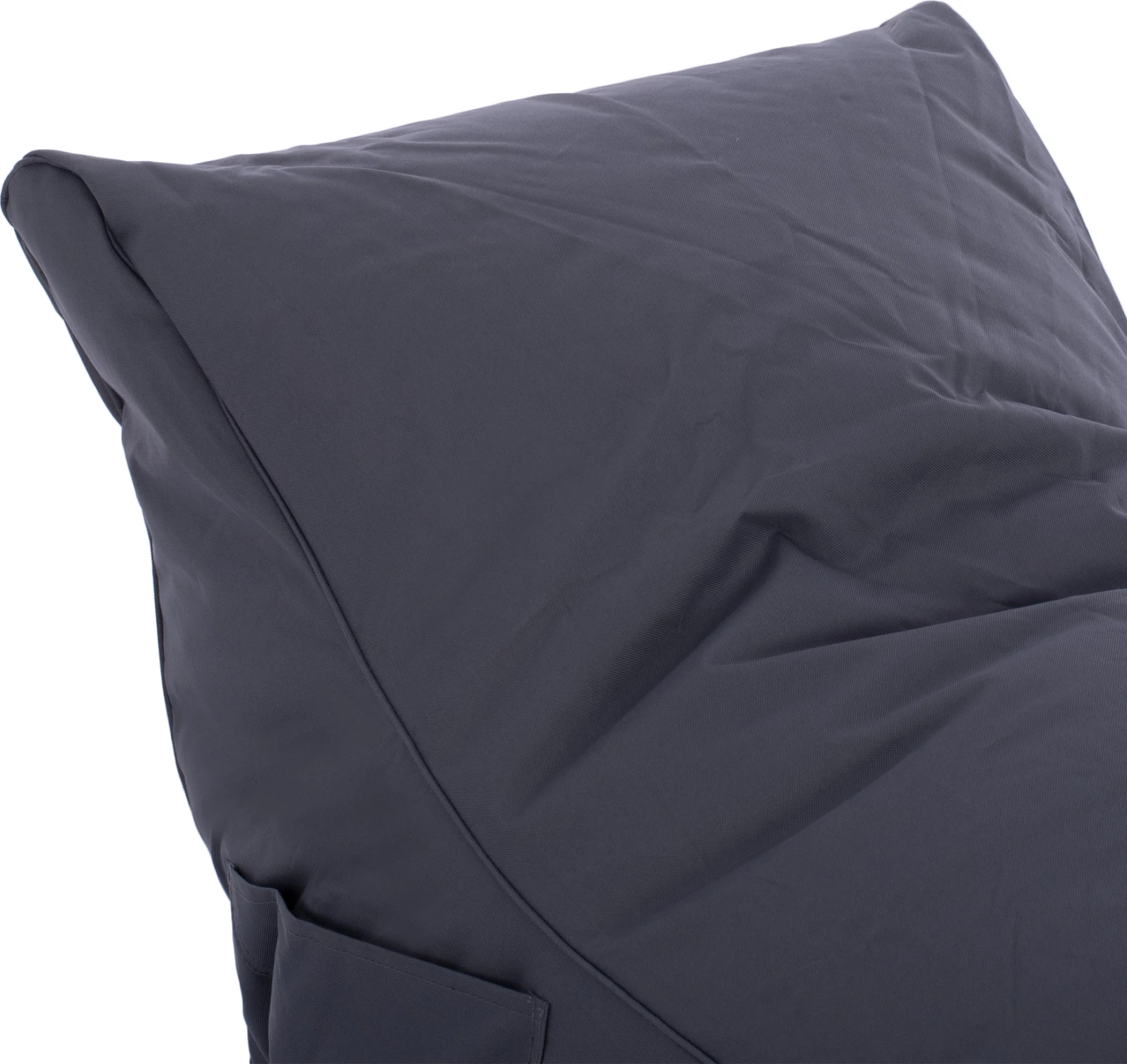 Vodoodporen puf Bloom, siva, 106x70x61 cm