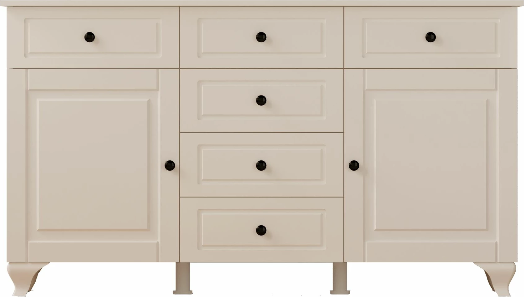Komoda v mat beli barvi Skye Decor, Rb-025-01