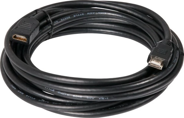 Podaljševalni HDMI kabel 5 m, pozlačen, črn Club3D