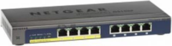 Stikalo Netgear GS108PP-100EUS, 8 vrat Gigabit, črno