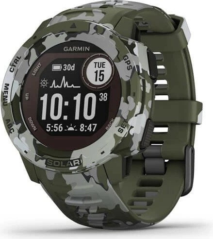 Pametna ura z sončnim polnjenjem Garmin Instinct SOLAR Camo Edition Lichen Camo