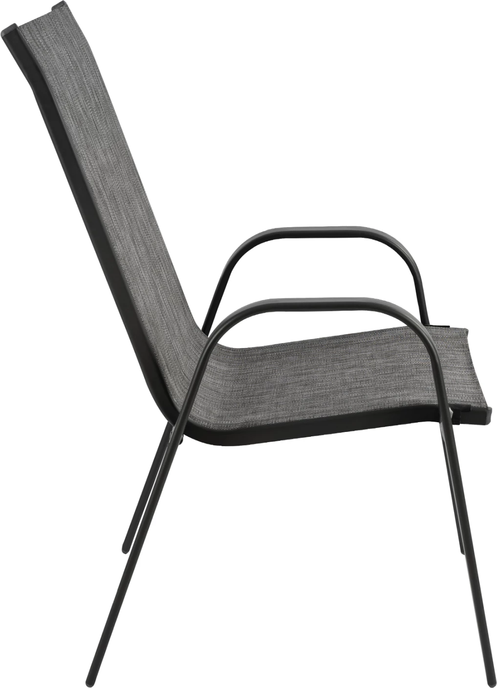 Zunanja naslanjača LEON FH5000.01 sivo kovinsko ogrodje-siva tekstilena 54x70x93Hcm