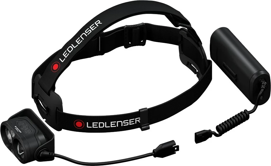Čelna svetilka 4800 mAh Ledlenser H19R Core, IP68, črna