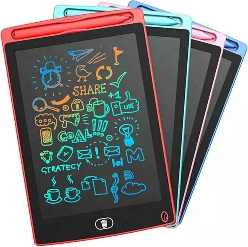 Risalna tablica 10 inč, plastična, z baterijo, večbarvna ASKATO