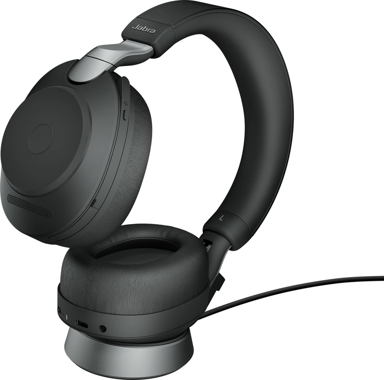 Slušalke Jabra Evolve2 85, Link380a UC Stereo Stand, žične in brezžične, črne