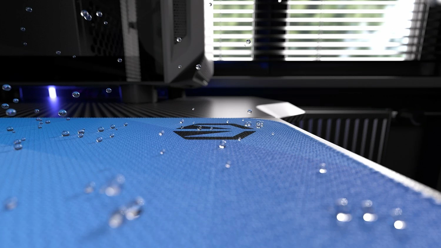 Podloga za miško Crystal Blue XL Endorfy, material, za igralce, modra