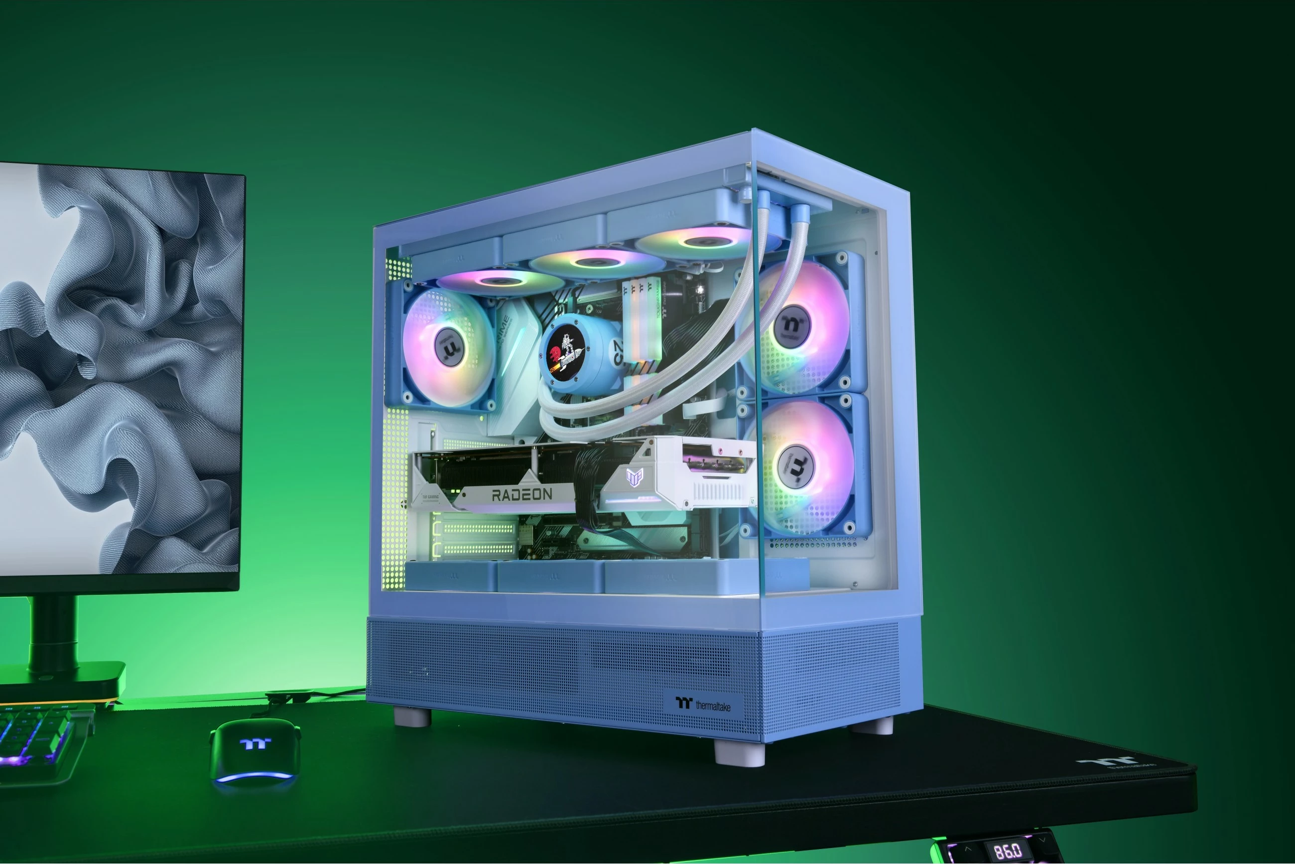 Midi Tower ohišje Thermaltake View 270 TG, PC, modra