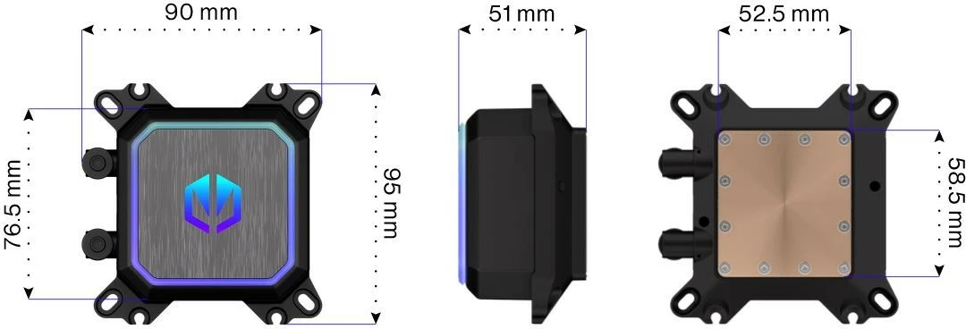 Hladilni sistem z vodo Endorfy Navis F280 ARGB, Liquid Cooling, 2x140mm, ARGB