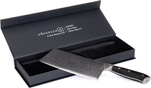 Kuhinjski satar Elegance KOHERSEN, 16,5 cm, ebenovina, damask jeklo