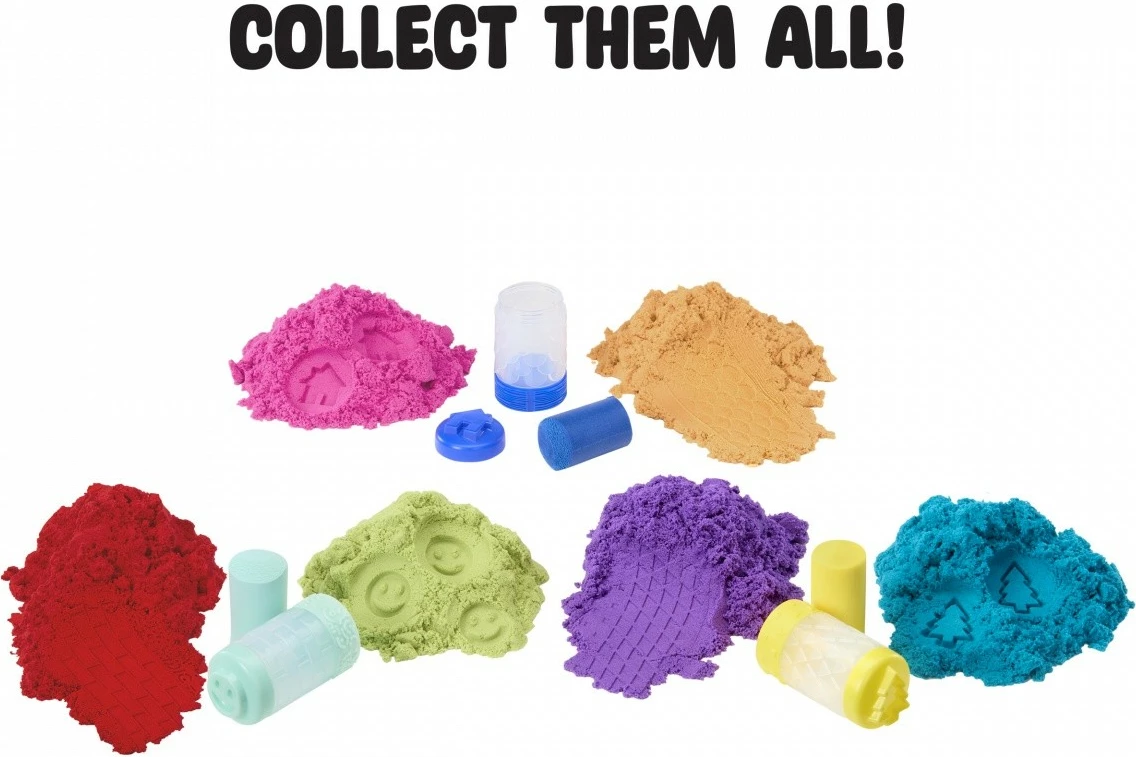 Set kinetičnega peska Wonder Factory Never Dry MGA 544913-EUC/553328, vijolično/turkizen