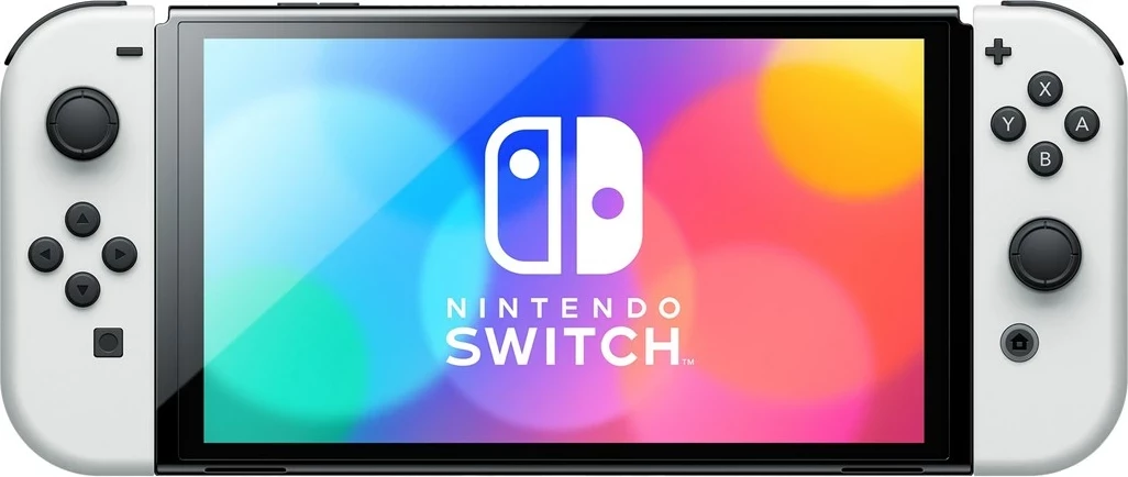 Prenosna igralna konzola OLED 7" Nintendo Switch, 64 GB, Wi‑Fi, bela