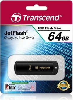 USB ključek Transcend JetFlash 350 64GB, črn