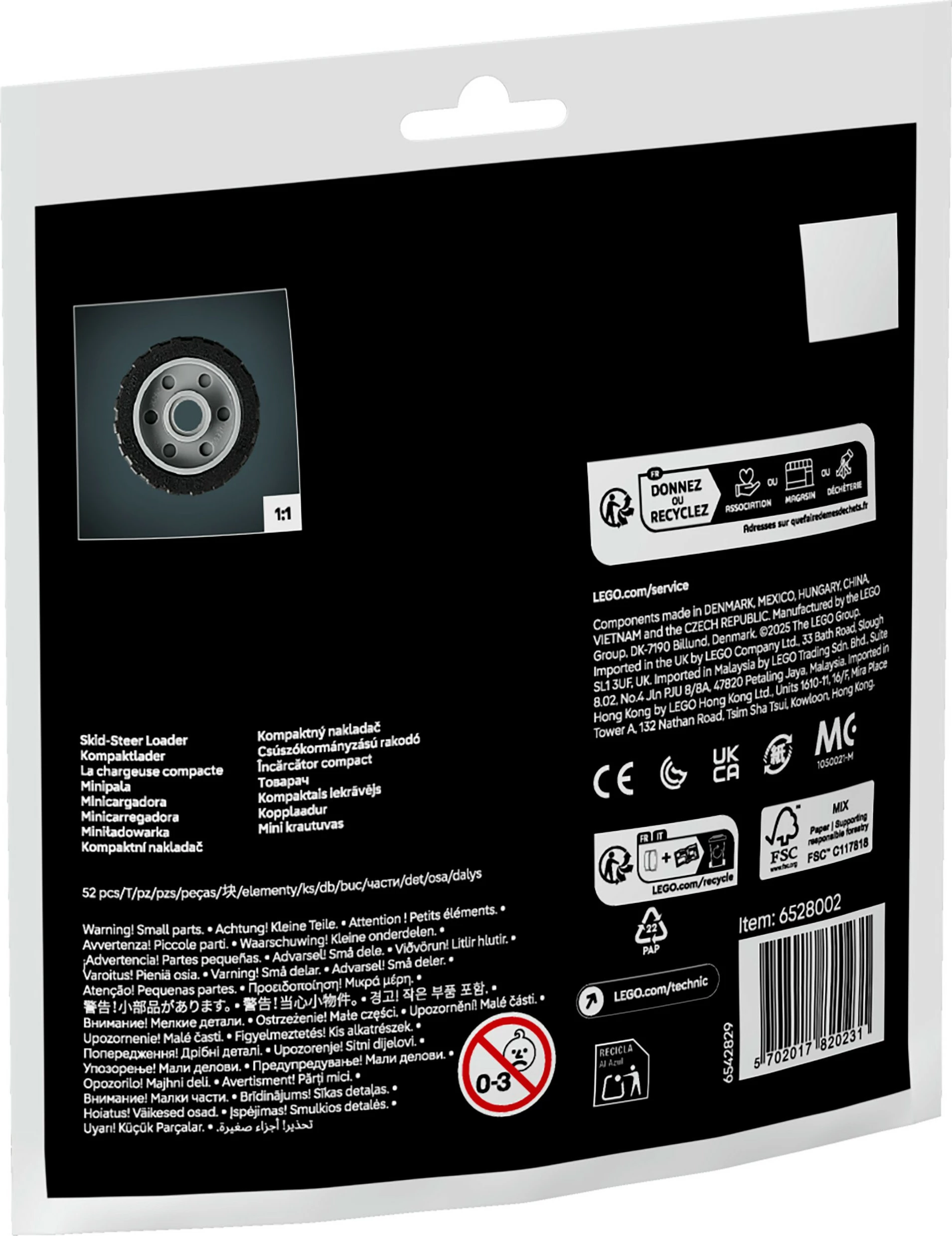 Komplet za sestavljanje, kompaktni nakladalnik LEGO Technic 30710, 52 delov, večbarven