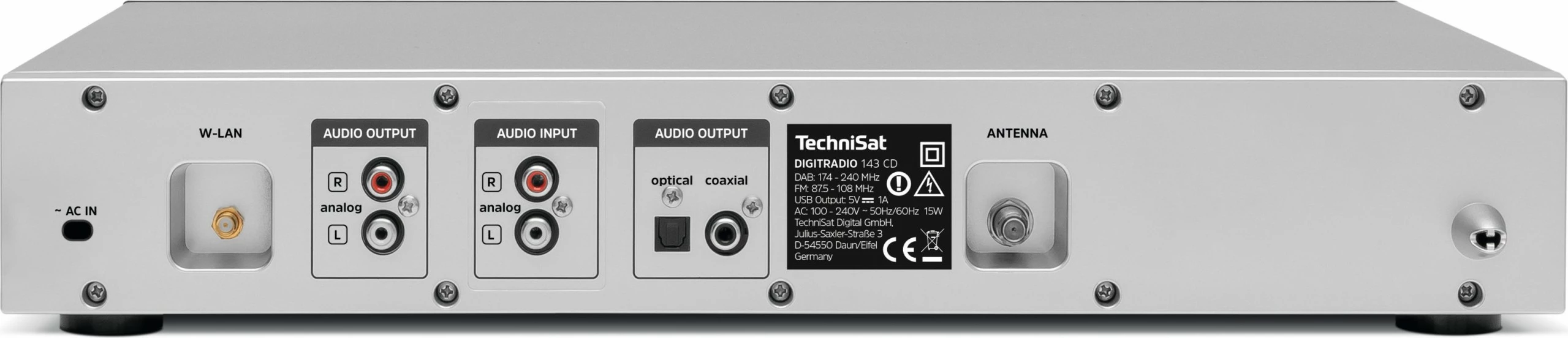 Sistem zvočnikov Digitradio 143 CD V3, TechniSat, srebrn