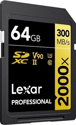 Kartica pomnilnika 64GB Lexar Professional 2000x SDXC, UHS-II U3 (260/300 MB/s)