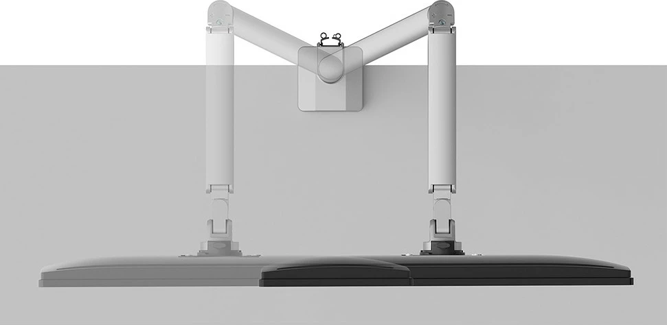 Krmilni nosilec za monitor Neomounts DS70-250SL1, s sponko/prek vstavka, 9 kg, 17–35", srebrn