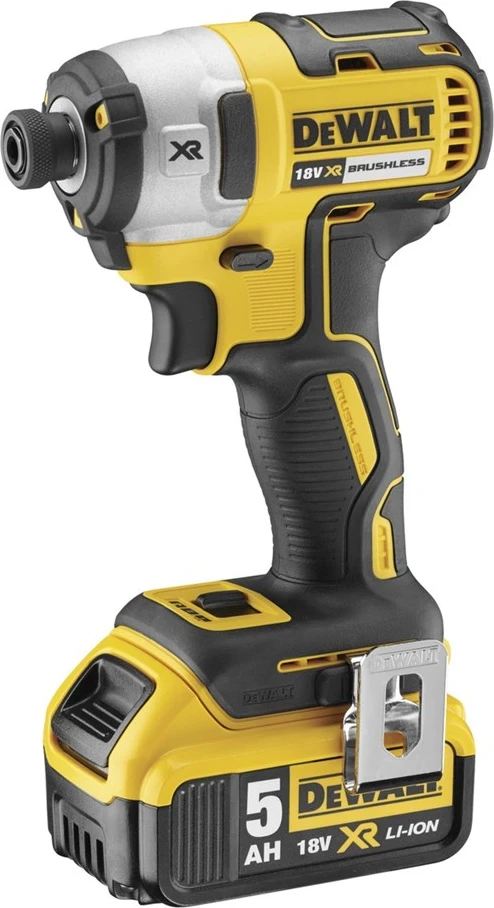 Vplivni vrtalnik DeWalt DCF887P2-QW, 1/4", 3250 RPM, 205 Nm, 18 V, rumeno/črn