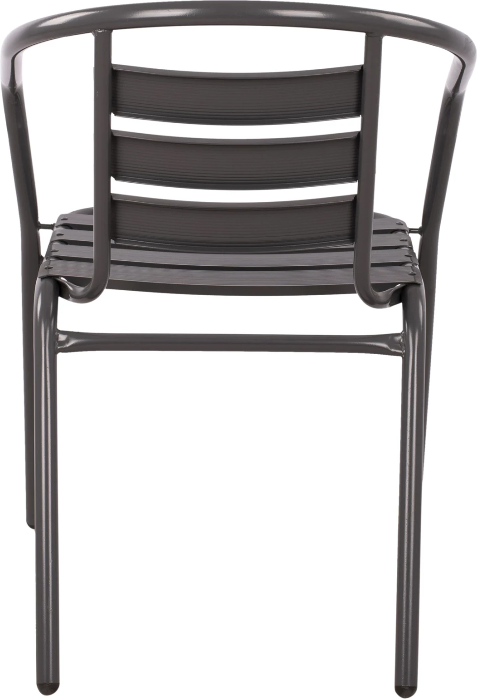 Fotelj Laura kovinsko siva z aluminijastimi rezinami FH5037.01