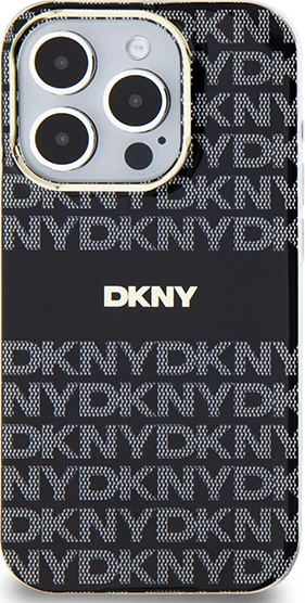 Ovitek DKNY IML Mono & Stripe MagSafe za iPhone 13 Pro Max, črn