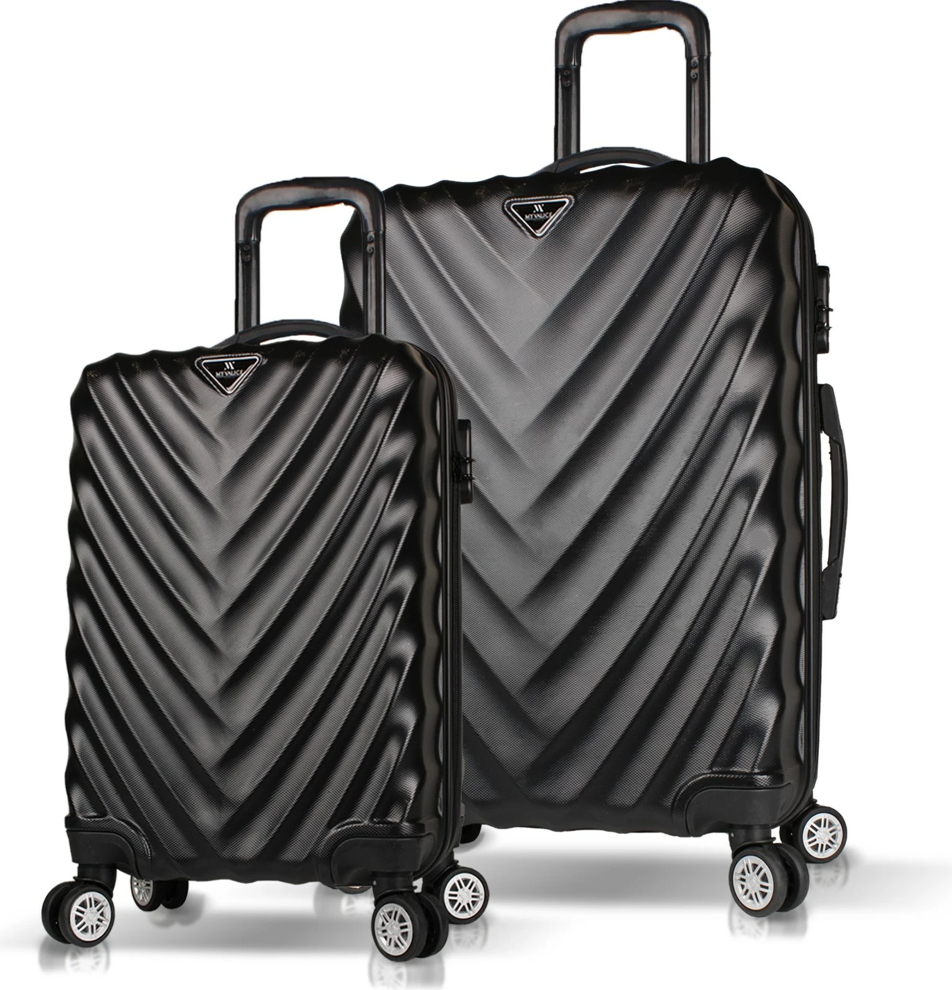 Set kovčkov (2 kosa), črn, Zoozie Bags, 6708