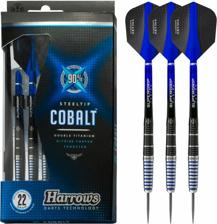 Dartse Harrows COBALT za moške in ženske, črne