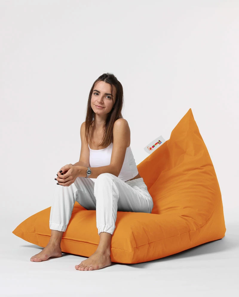 Puf za vrt, oranžen, Pyramid Big Bed, Atelier del Sofa