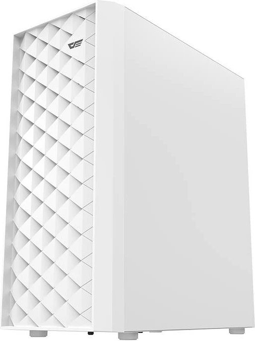 Računalniška ohišje Darkflash DK351, Mid Tower, z 4 RGB ventilatorji, belo