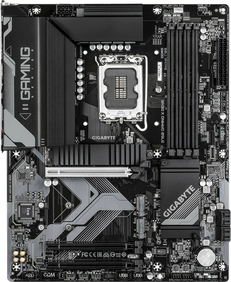 Matična plošča Gigabyte B760 GAMING X GEN5, ATX, Socket LGA1700, DDR5, PCIe 5.0, črna