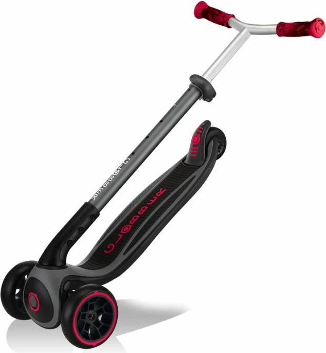 Otroški skuter Globber MASTER PRIME, črno-rdeč