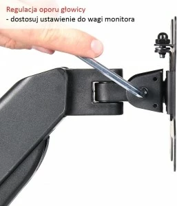 Stenski nosilec za monitor, 13–27 palcev, kovinski, črn ART RAMART L-12GW