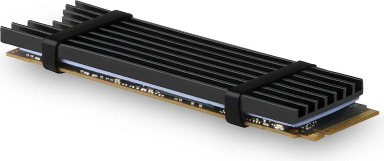 Pasivni hladilnik za SSD M.2, aluminij, 3 mm, črn, AXAGON CLR-M2L3