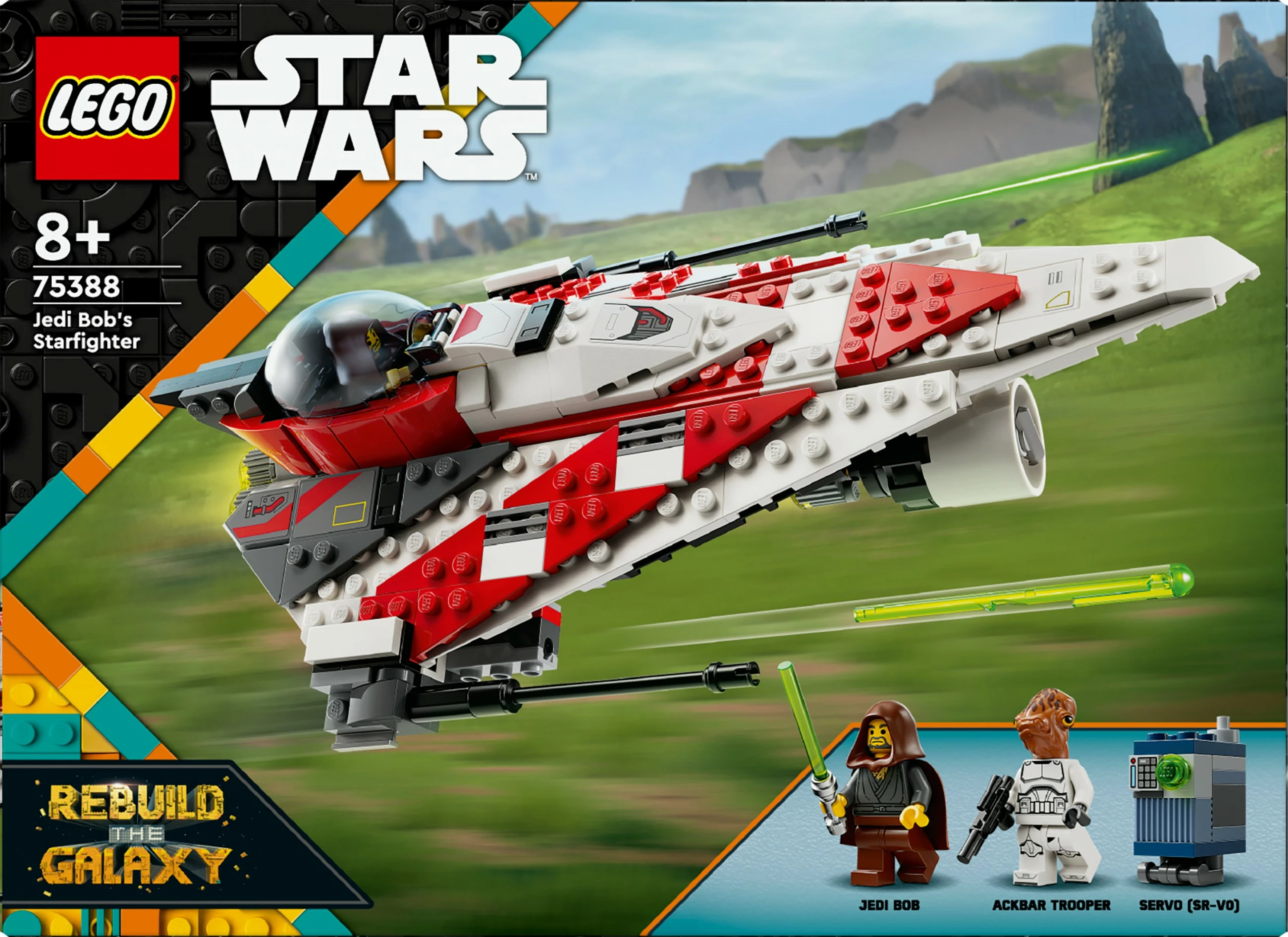 Set gradnje Jedi Bob's Starfighter, LEGO, 305 kosov, večbarven