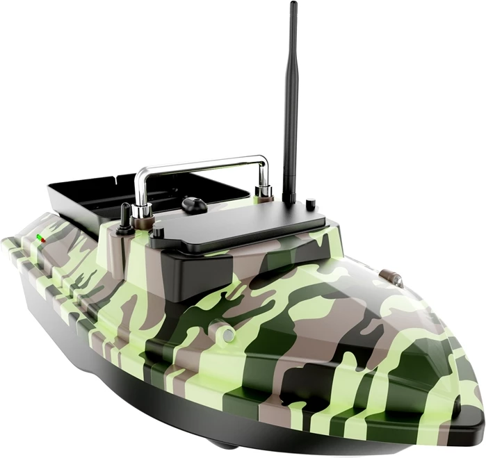 Vaba čoln z daljinskim upravljanjem Flytec V050, baterija 12000 mAh, doseg 500 m, nosilnost 2 kg, maskirni