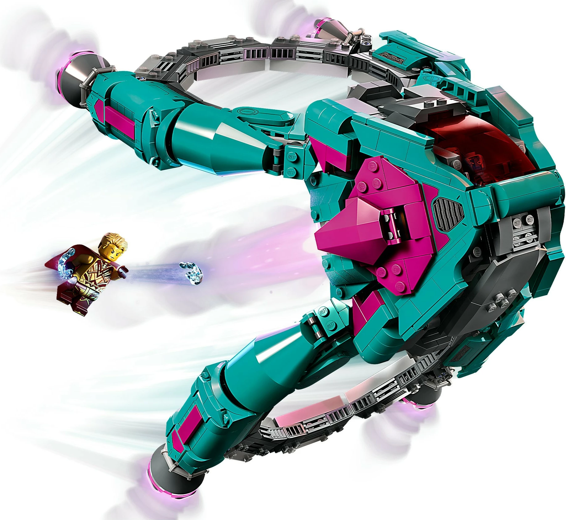 Gradbeni set Novo Guardiansovo plovilo LEGO Marvel Super Heroes, 1108 kosov, večbarven