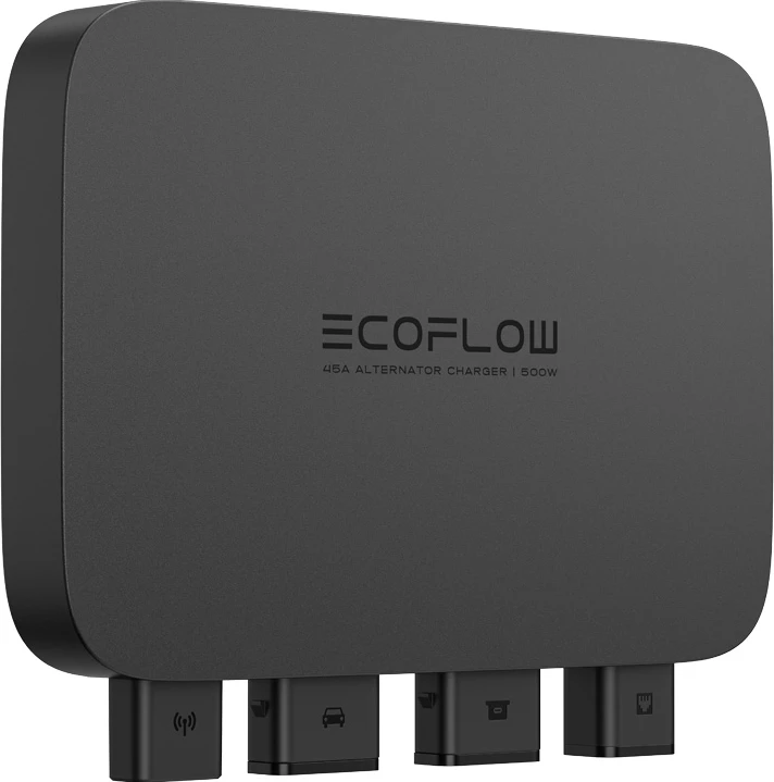 Polnilec alternatorja 500 W za avtomobile, črn, EcoFlow