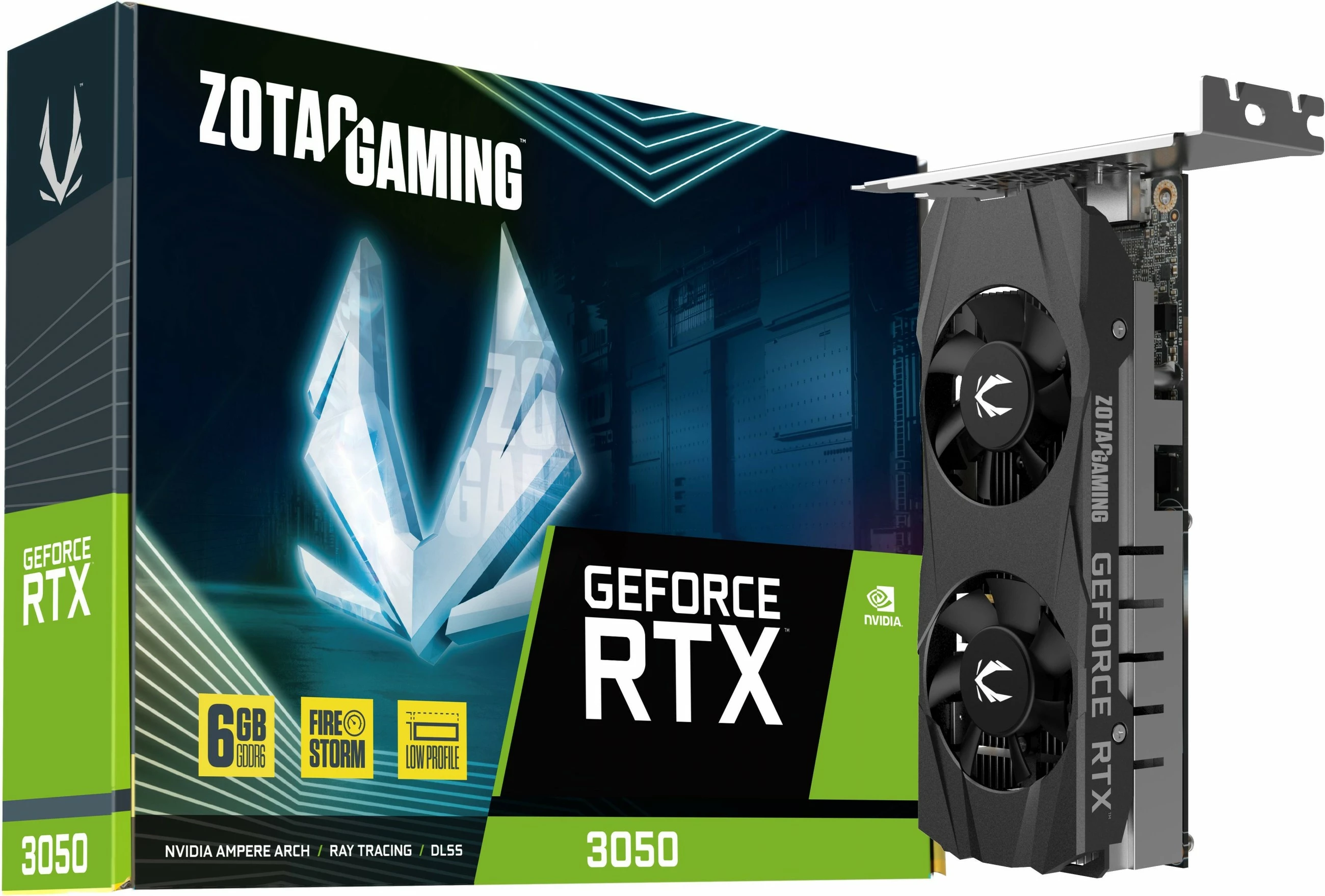 Grafična kartica Zotac GeForce RTX 3050, 6 GB, GDDR6, črna