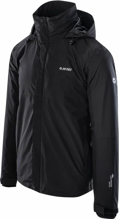 Moška pohodniška jakna, Hi-Tec, črna
