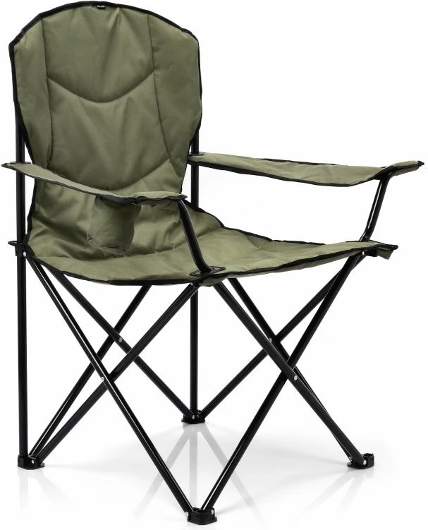 Poglobljena zložljiva turistična stol Meteor Hiker, zelena