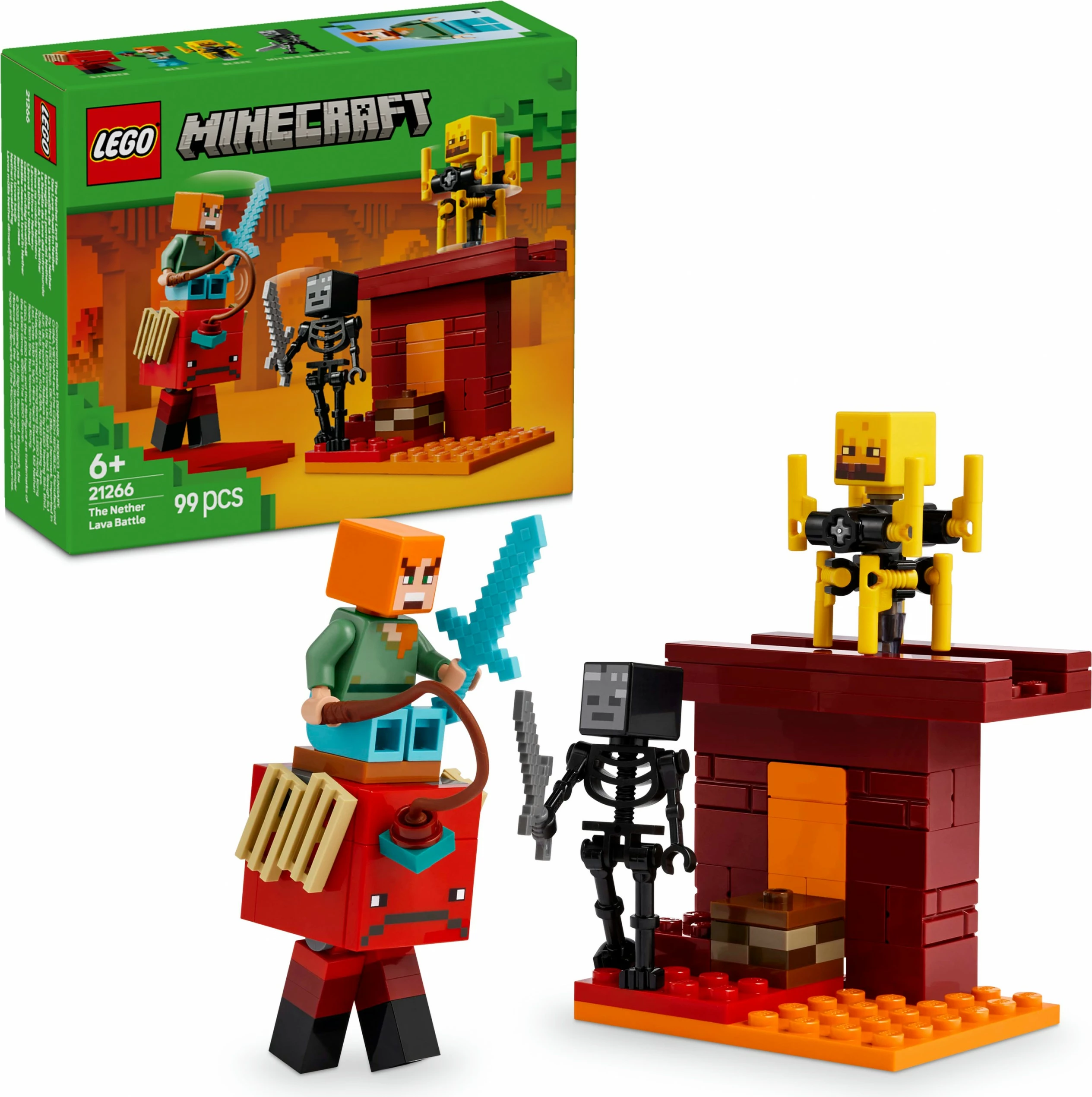 Set za gradnjo LEGO Minecraft 21266, 99 delov, večbarven