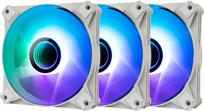Ventilatorji za računalniško ohišje Darkflash Infinty 8 PWM A-RGB, 3 kosa, 120x120 mm, beli