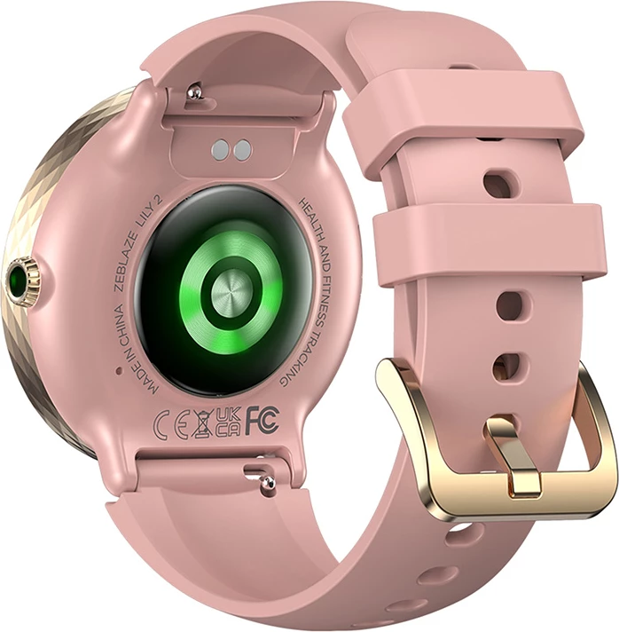 Pametna ura AMOLED 1,2", IP68, za ženske, roza, komplet z dvema paščkoma Zeblaze Lily 2
