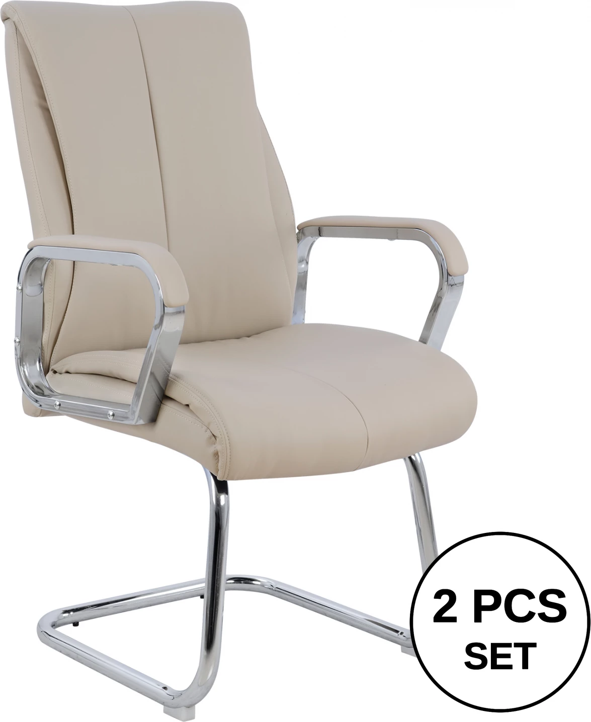 Konferenčni stol FH1094.07 Krem 59,5x72x104 cm, set 2 kosov