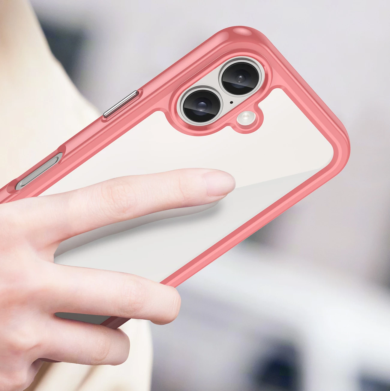 Ovitek za telefon Hurtel Outer Space za iPhone 16 Plus, rdeč